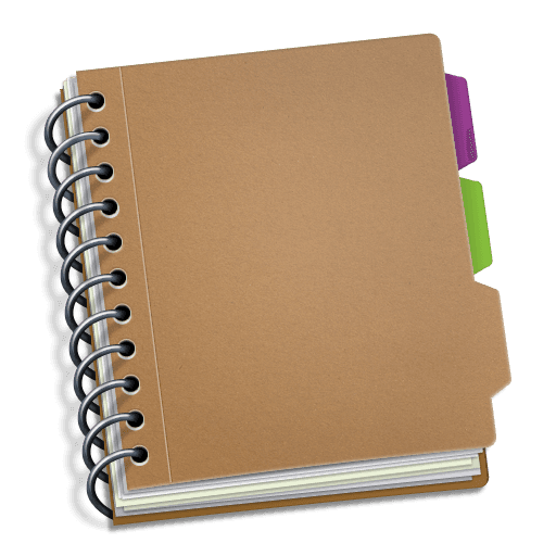 A notepad with notes